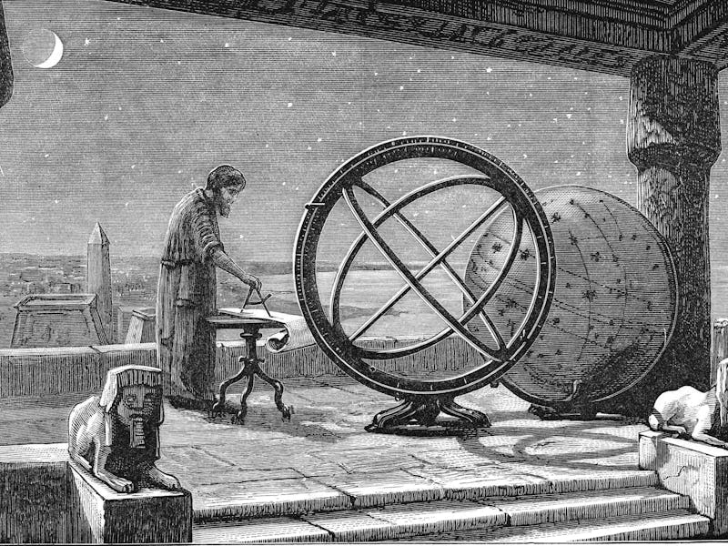 Hipparchus, Ancient Greek astronomer, 2nd century BC (c1880). Artist's reconstruction of Hipparchus ...