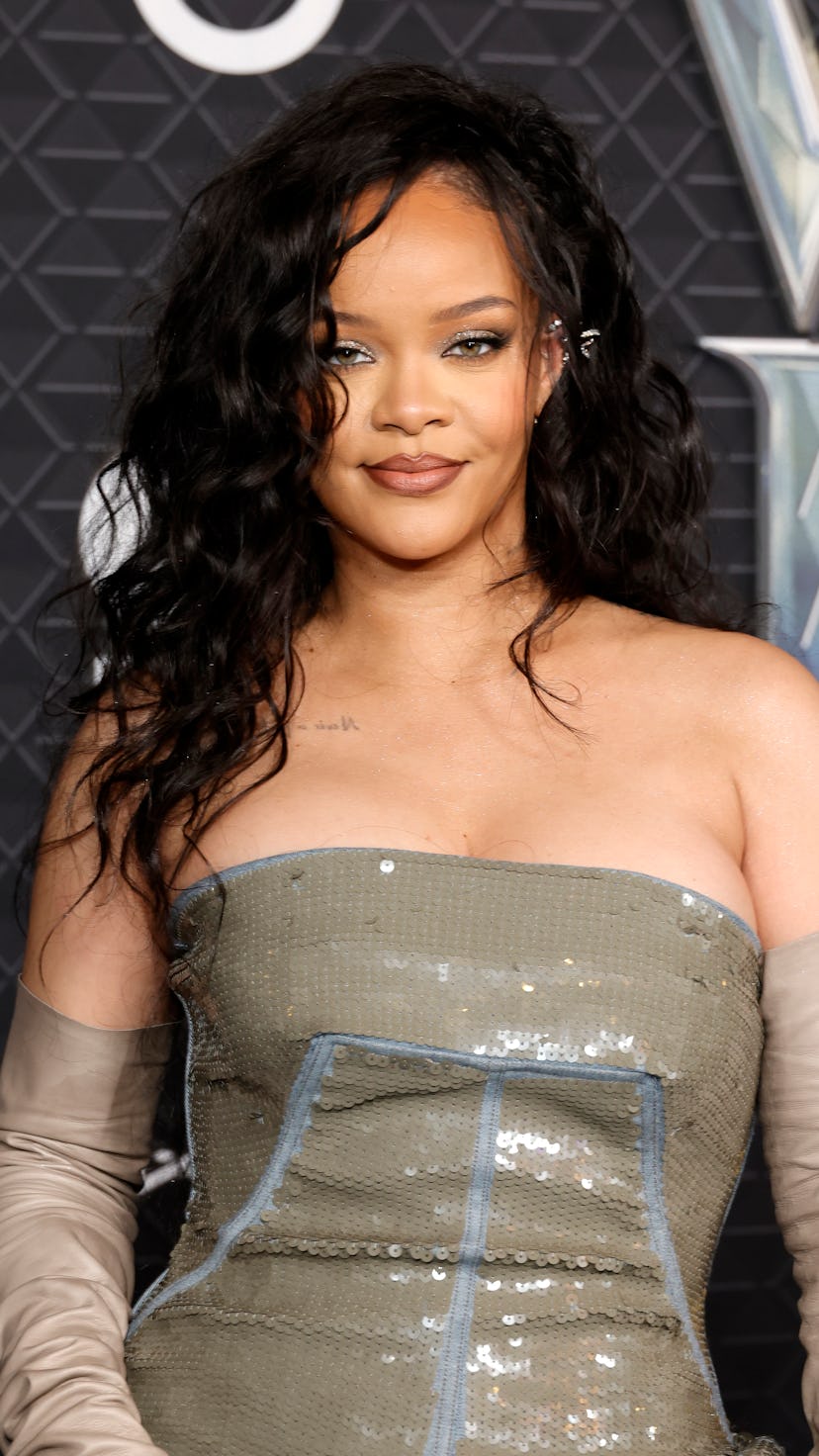 LOS ANGELES, CALIFORNIA - OCTOBER 26:  Rihanna attends Marvel Studios' "Black Panther 2: Wakanda For...