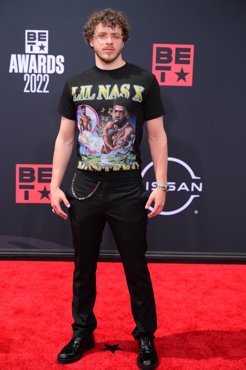 Jack Harlow attends the 2022 BET Awards at Microsoft Theater on June 26, 2022 in Los Angeles, Califo…