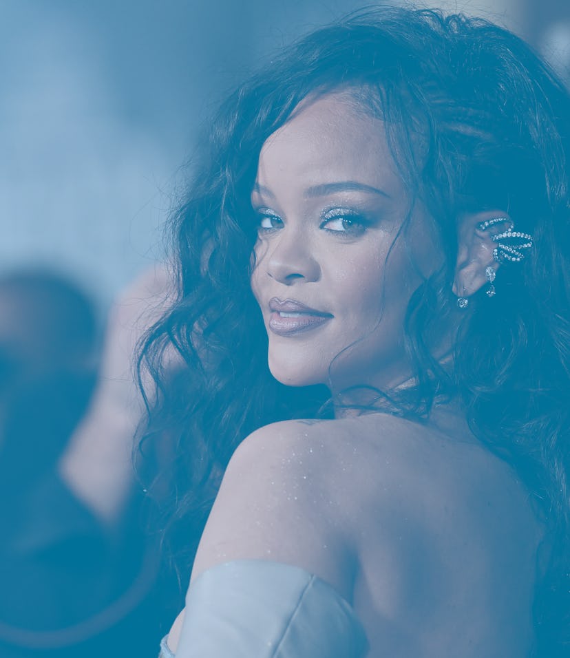 HOLLYWOOD, CALIFORNIA - OCTOBER 26: Rihanna attends Marvel Studios' "Black Panther 2: Wakanda Foreve...