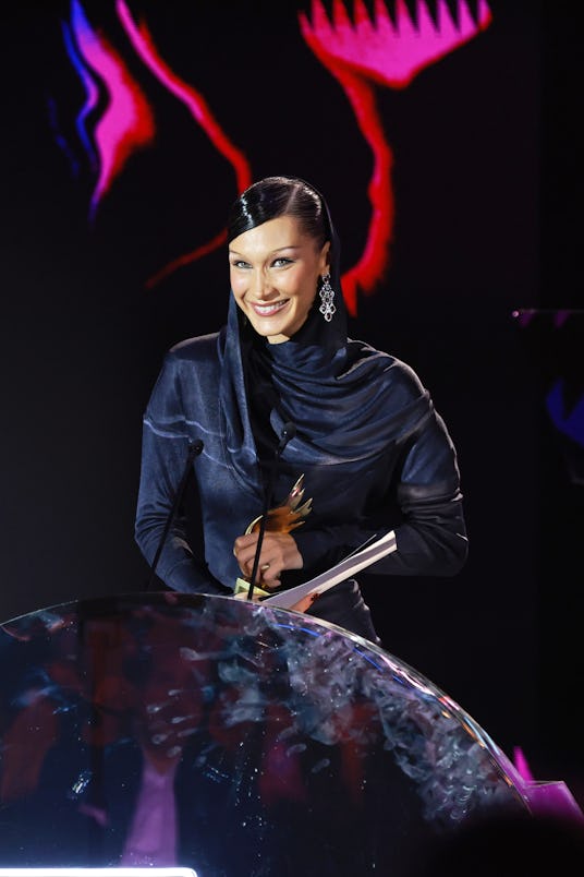 DOHA, QATAR - OCTOBER 26: Bella Hadid attends the Fashion Trust Arabia Prize 2022 Awards Ceremony at...