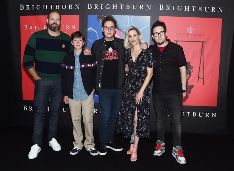 David Denman, Jackson A. Dunn, James Gunn, Elizabeth Banks, and David Yarovesky attending the Sony P...