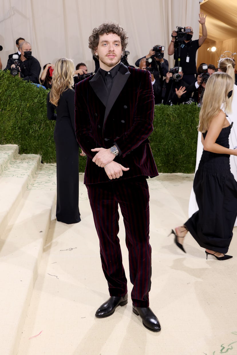 Jack Harlow attends The 2021 Met Gala Celebrating In America: A Lexicon Of Fashion at Metropolitan M...