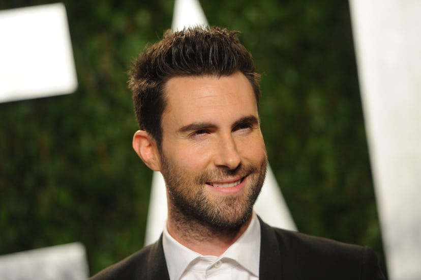 Adam Levine attends Vanity Fair's 18th annual Oscars party at the Sunset Tower Hotel. (Photo by Tyle...