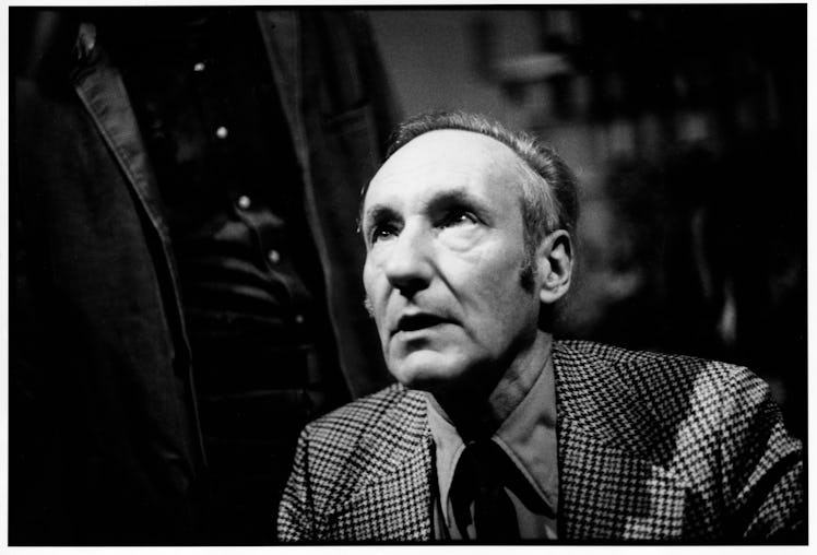 View of American author William S Burroughs (1914 - 1997) at an unspecified event, San Francisco, Ca...