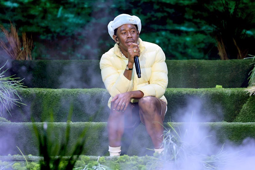 PHILADELPHIA, PENNSYLVANIA - SEPTEMBER 03: Tyler, the Creator performs onstage during 2022 Made In A…