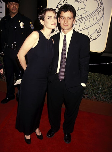Actress Winona Ryder and brother Uri Horowitz attend the 51st Annual Golden Globe Awards