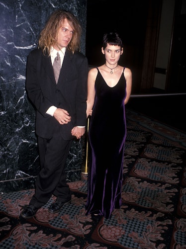 Dave Pirner of Soul Asylum and actress Winona Ryder attend "The Age of Innocence" New York City Prem...