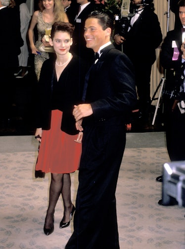 Winona Ryder and Rob Lowe during The 45th Annual Golden Globe Awards at Beverly Hilton Hotel in Beve...