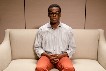 THE GOOD PLACE -- "The Answer" Episode 409 -- Pictured: William Jackson Harper as Chidi -- (Photo by...