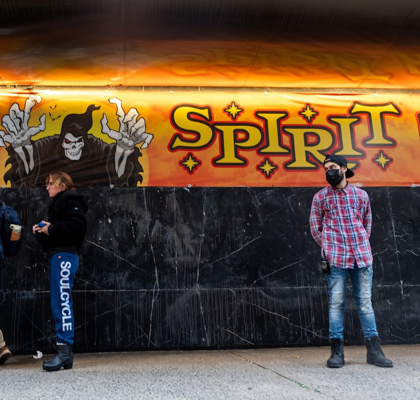 Over the past few days, people have been sharing Spirit Halloween memes depicting fake Halloween cos...