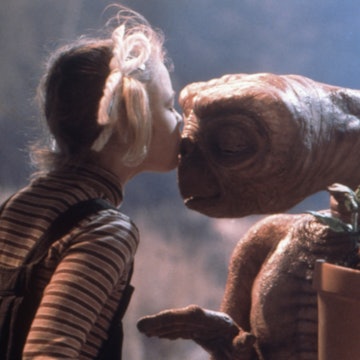 Drew Barrymore on the set of "E.T.". (Photo by Sunset Boulevard/Corbis via Getty Images)