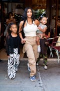 Kim Kardashian dressed her children as hip-hop icons for Halloween and they are iconic