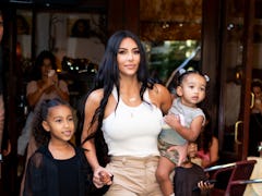 Kim Kardashian dressed her children as hip-hop icons for Halloween and they are iconic