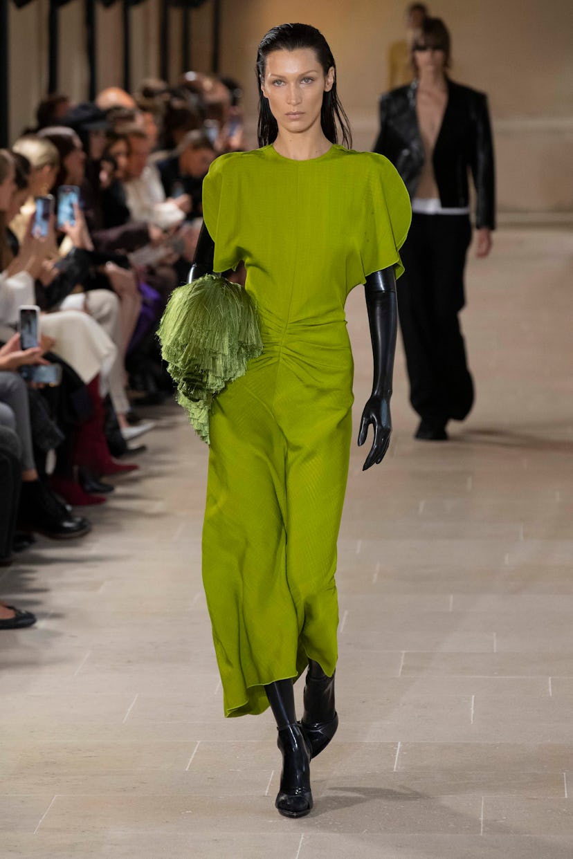 Bella Hadid walks the runway during the Victoria Beckham Ready to Wear Spring Summer 2023 show