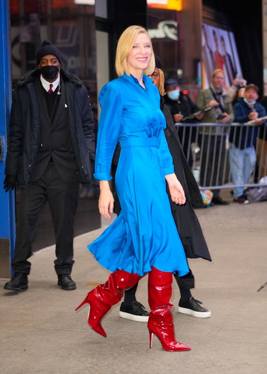 Cate Blanchett at GMA on October 03, 2022 in New York City. 