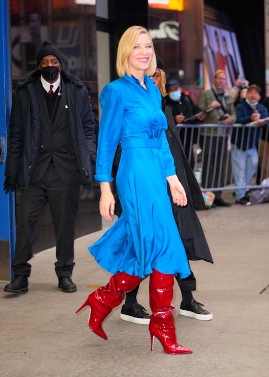 Cate Blanchett at GMA on October 03, 2022 in New York City. 