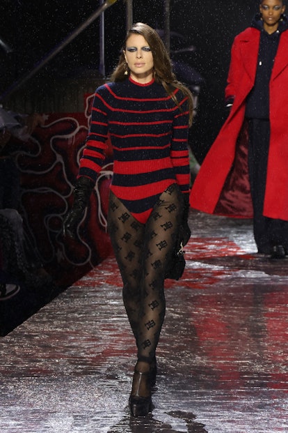 Julia Fox walks the runway at the Tommy Factory New York Fall 2022 fashion show 