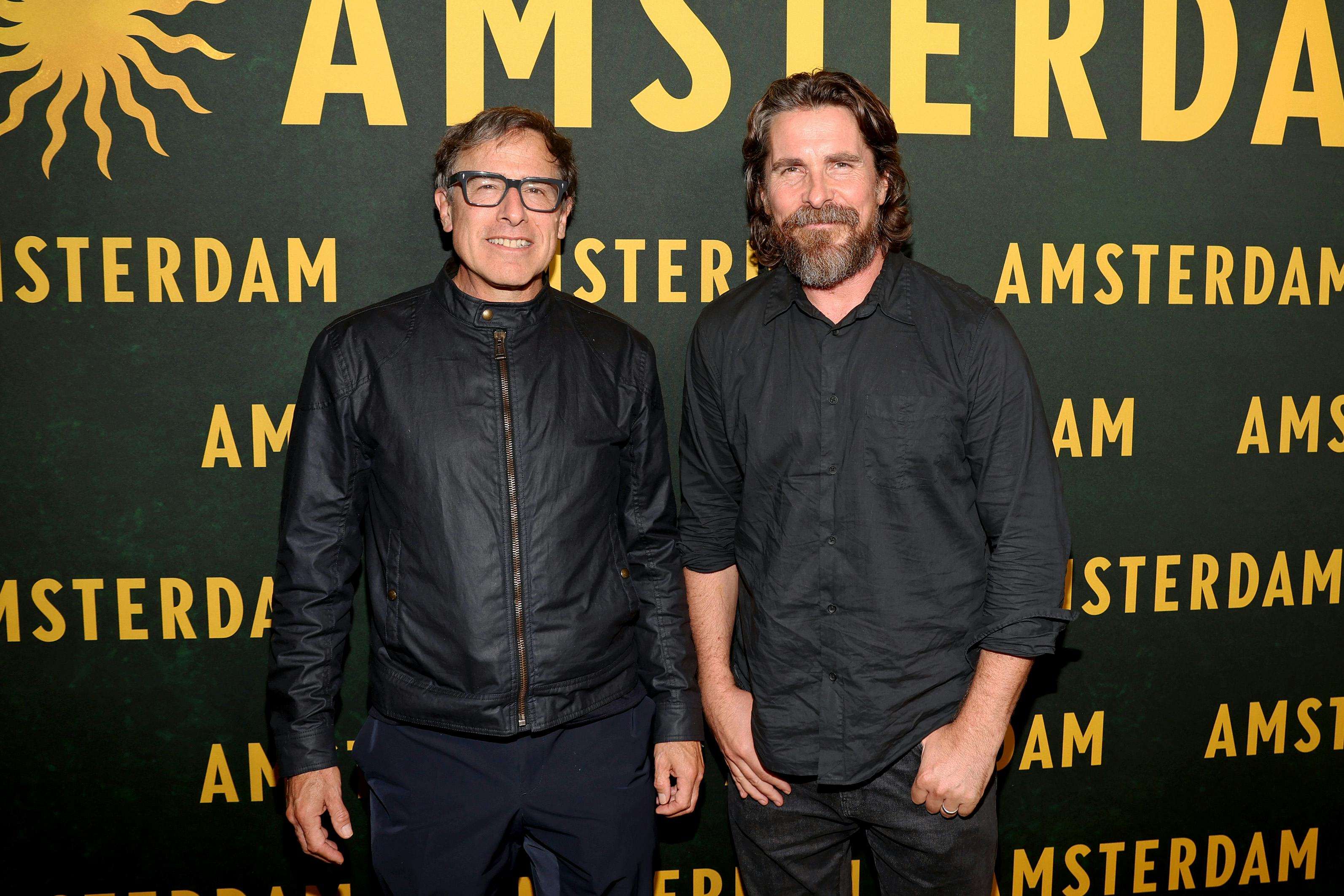 LOS ANGELES, CALIFORNIA - SEPTEMBER 27: (L-R) David O. Russell and Christian Bale attend the Amsterd&hellip;