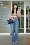 Wearing fall 2022 fashion trends for blue auras, Yoona of South Korean girl group Girls' Generation ...