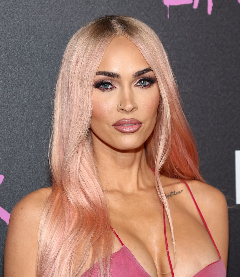 NEW YORK, NEW YORK - JUNE 27: Megan Fox attends "Machine Gun Kelly's Life In Pink" New York Premiere...