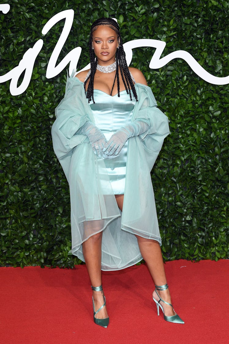 Rihanna's style evolution includes the outfit Rihanna wore when she arrived at The Fashion Awards 20...