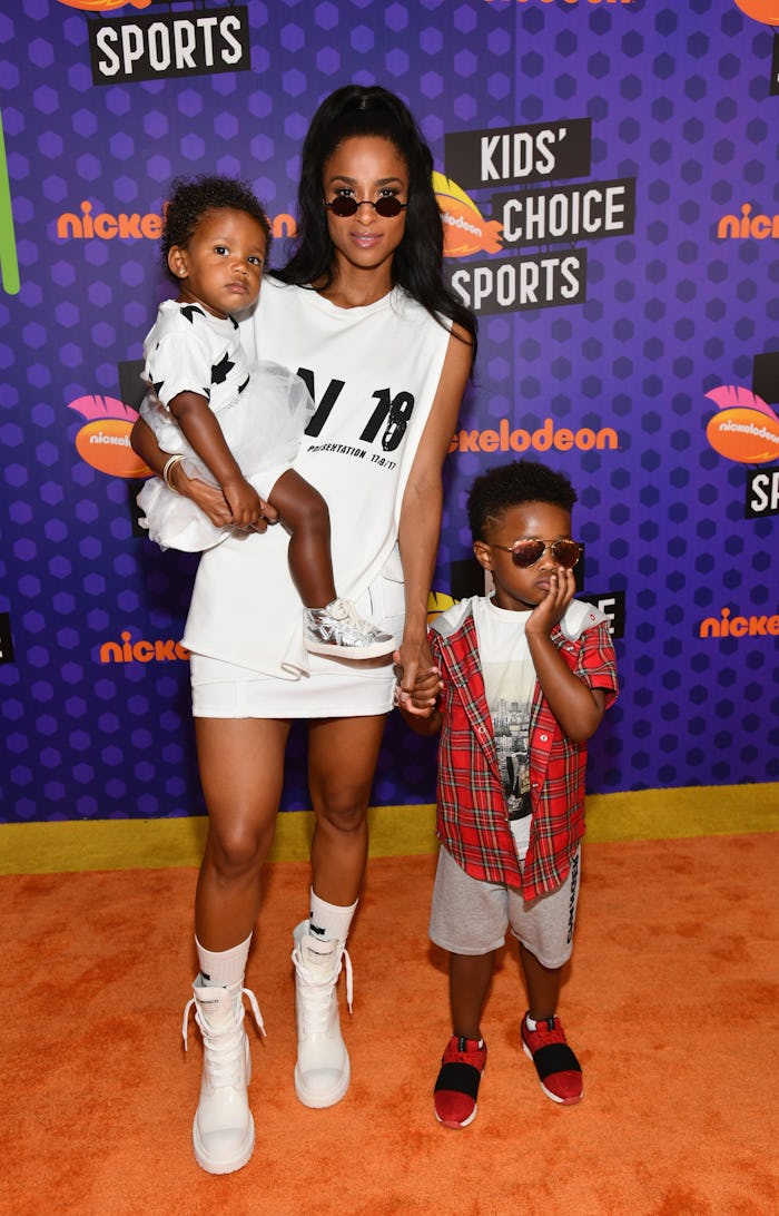 SANTA MONICA, CA - JULY 19:  (L-R) Sienna Princess Wilson, Ciara, and Future Zahir Wilburn attend th...
