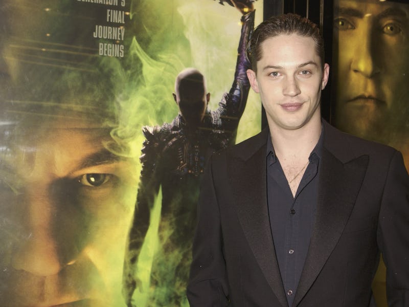 LONDON - DECEMBER 17: Actor Tom Hardy attends the UK film premiere of "Star Trek Nemesis" at the Le...