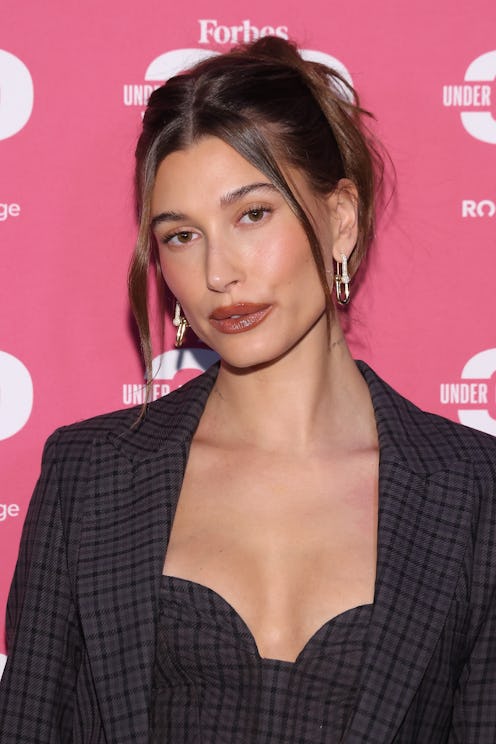 DETROIT, MICHIGAN - OCTOBER 03: Hailey Bieber attends the 2022 Forbes 30 Under 30 Summit at Detroit ...