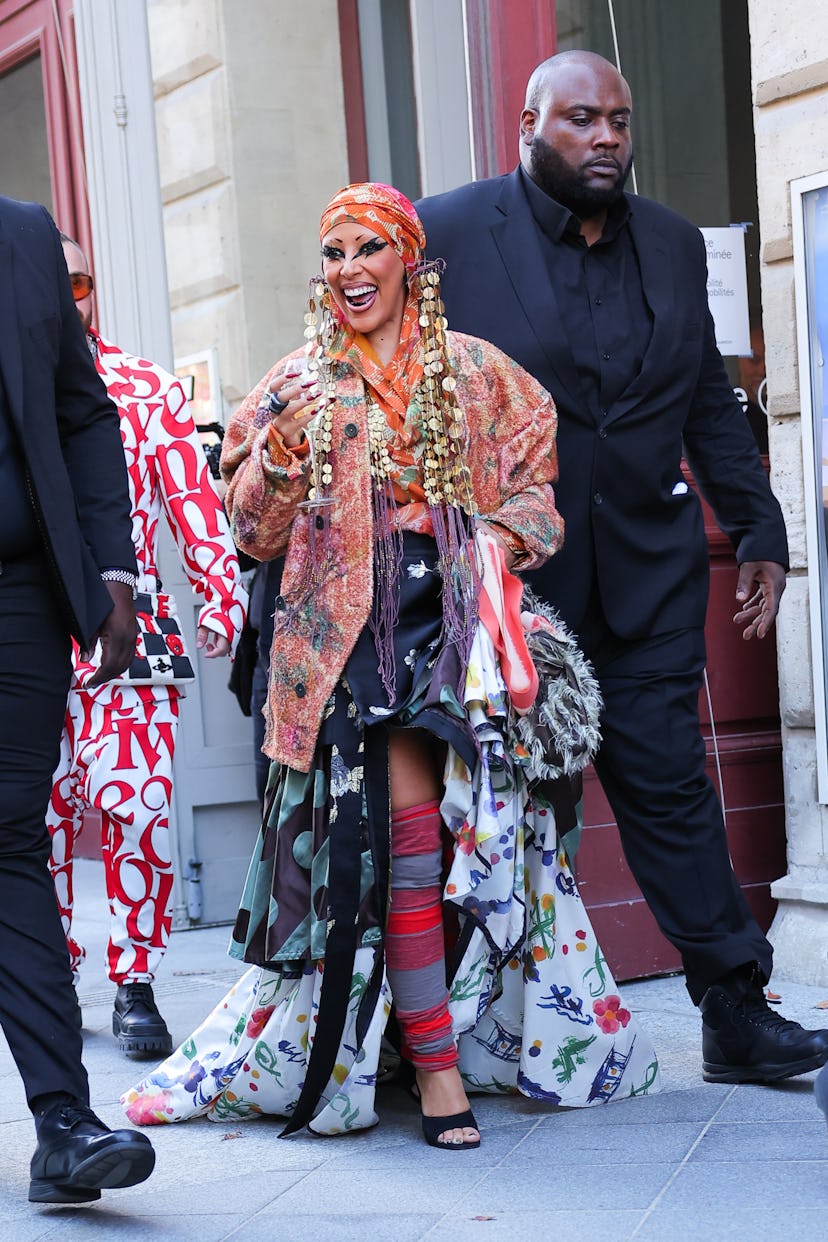 Doja Cat attends the Vivienne Westwood Womenswear Spring/Summer 2023 show as part of Paris Fashion W...
