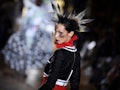 Paris Fashion Week's weird beauty looks include the one seen on Bella Hadid presents a creation for ...