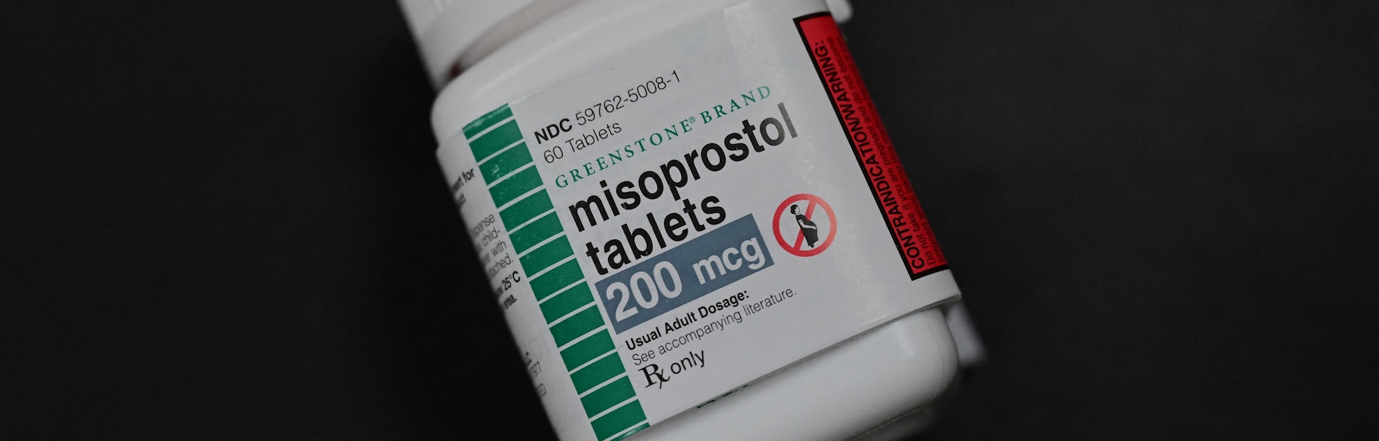 Misoprostol, one of the two drugs used in a medication abortion, is displayed at the Women's Reprodu...