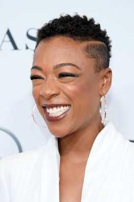 Samira Wiley with her natural hair in a short, tapered haircut in 2019. Tapered haircuts are a great...