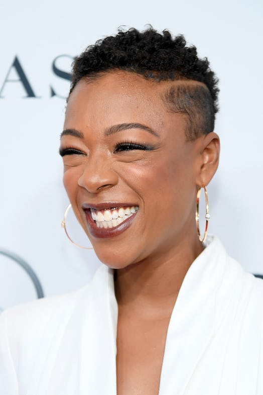 Samira Wiley with her natural hair in a short, tapered haircut in 2019. Tapered haircuts are a great…