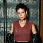  Halsey wearing Halloween 2022 makeup as she attends the Enfants Riches Deprimes Womenswear Spring/S...