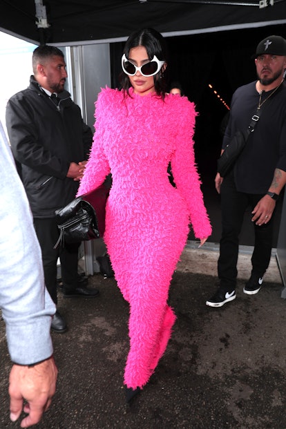 Kylie Jenner attends the Balenciaga Womenswear Spring/Summer 2023 show as part of Paris Fashion Week...