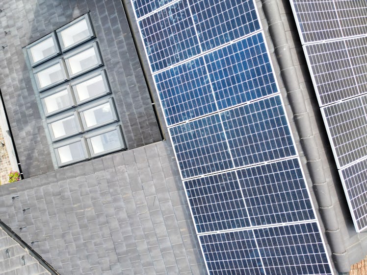 Solar panels on the roof a house could help homeowners during storms.