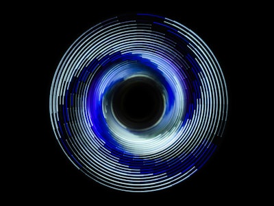 Abstract photo of a rotating soft colored swirl. Single long exposure of about 10 seconds. Abstract ...