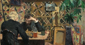 Chess players, 1886. Found in the Collection of the Nasjonalmuseet for Kunst, Arkitektur og Design, ...
