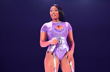Megan Thee Stallion performs onstage during the 2022 iHeartRadio Music Festival at T-Mobile Arena on...