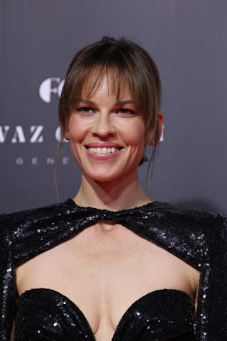 Hilary Swank attends the Cyrano premiere during the Red Sea International Film Festival on December ...