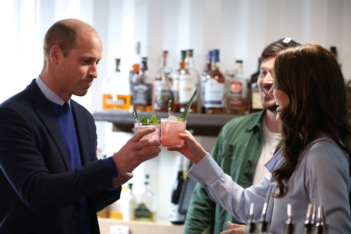 Prince William and Kate Middleton made cocktails together.