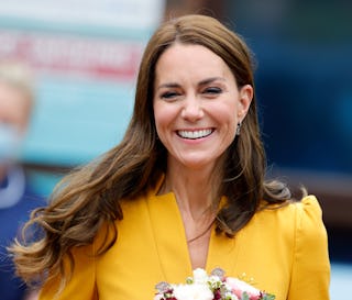 Catherine, Princess of Wales visits the Royal Surrey County Hospital's Maternity Unit at the Royal S...