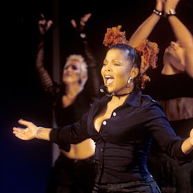 Janet Jackson on 13.12.1997 in Mannheim. (Photo by Fryderyk Gabowicz/picture alliance via Getty Imag...