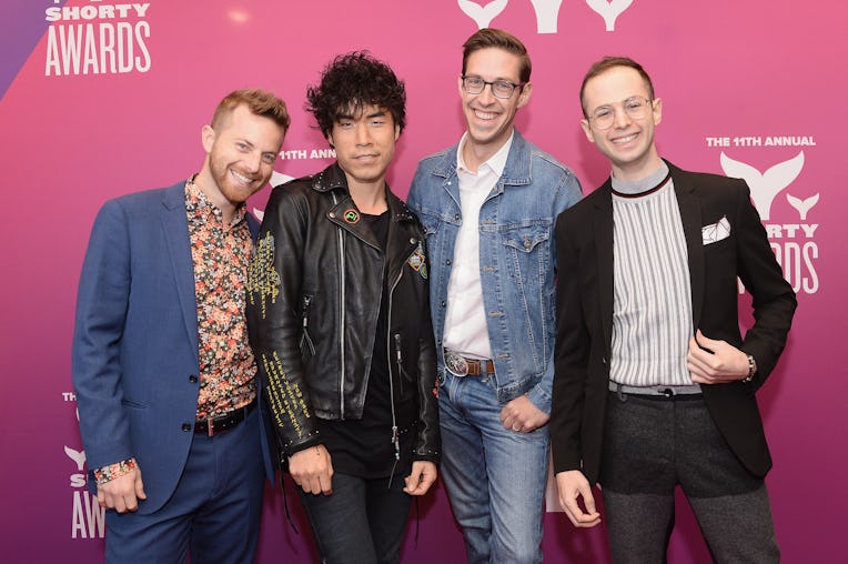 NEW YORK, NEW YORK - MAY 05: Ned Fulmer, Eugene Lee Yang, Keith Habersberger and Zach Kornfeld of Th...