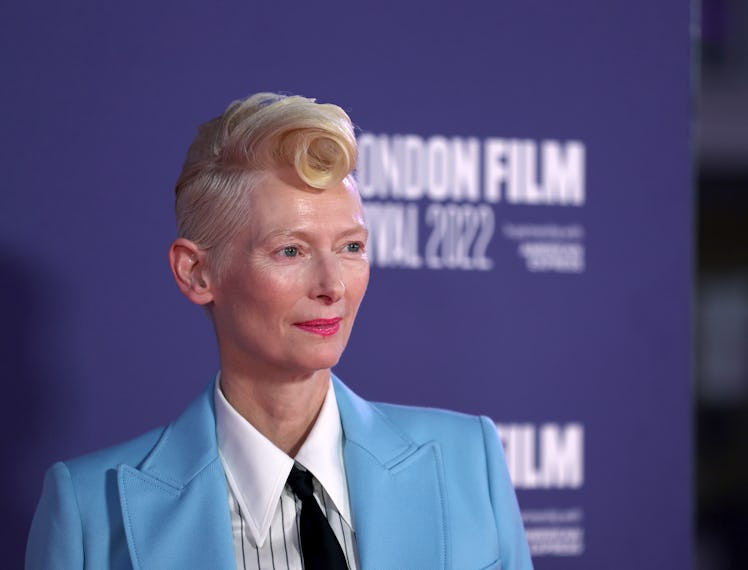 Tilda Swinton attends "The Eternal Daughter" UK premiere.