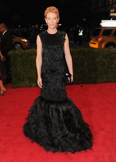 Cate Blanchett attends the "Schiaparelli And Prada: Impossible Conversations" Costume Institute Gala...