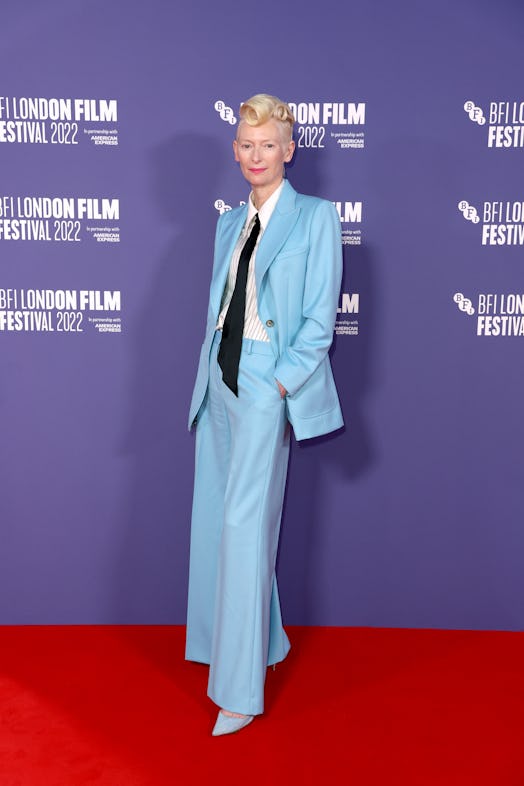 Tilda Swinton attends "The Eternal Daughter" UK premiere.