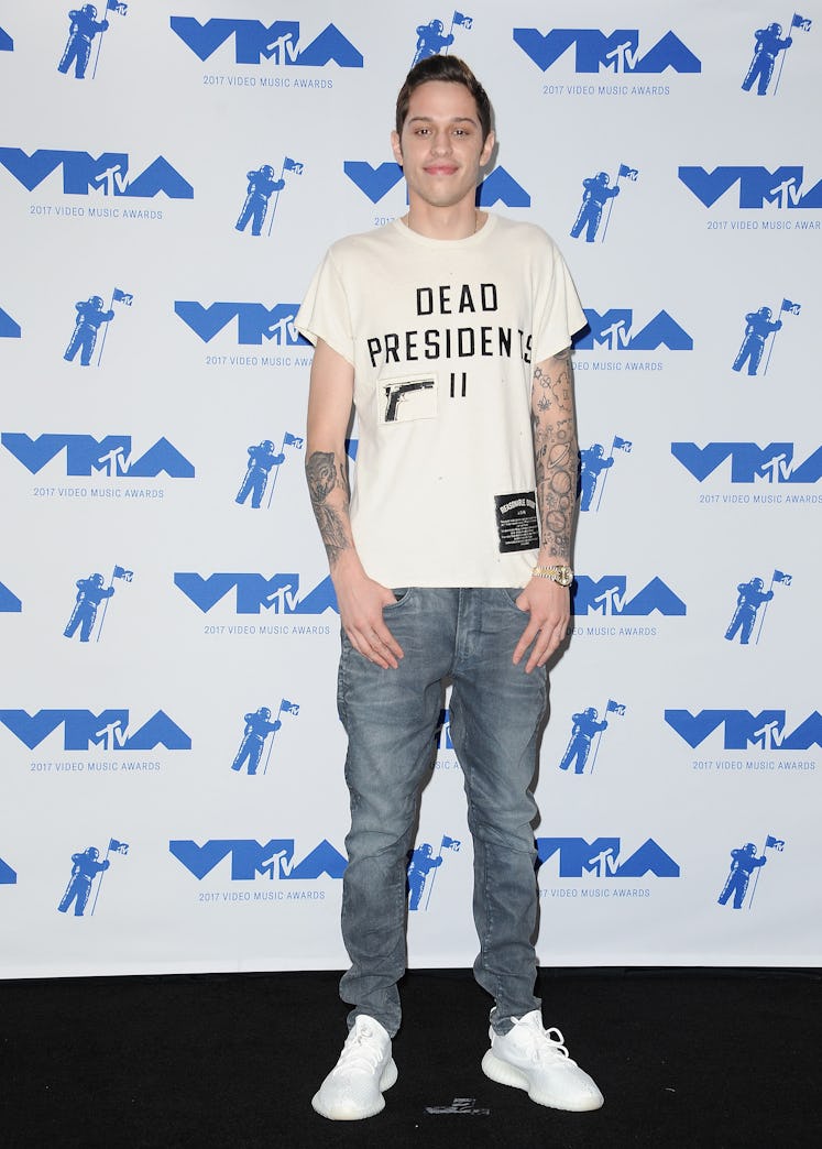 Pete Davidson Style Evolution: Pete Davidson wore a Dead Presidents shirt to the 2017 MTV Video Musi...