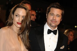 Brad Pitt and Angelina Jolie. (Photo by Eric CATARINA/Gamma-Rapho via Getty Images)